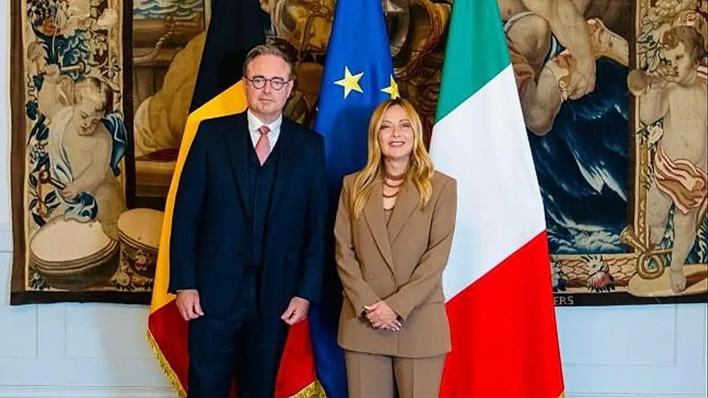Meloni e De Wever em Roma: defesa de fronteiras, energia e pedido de agenda ao Conselho Europeu