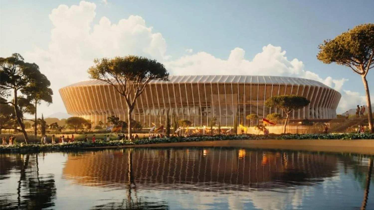 Autorização definitiva para o novo estádio da AS Roma em Pietralata; primeira pedra em março de 2027
