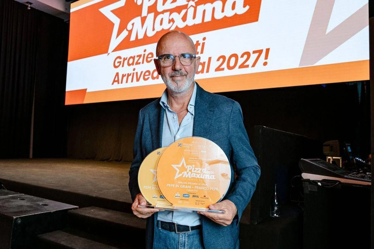 Pizza Maxima 2026: Pepe in Grani confirma liderança e conquista 'Miglior Pizzeria d’Italia'