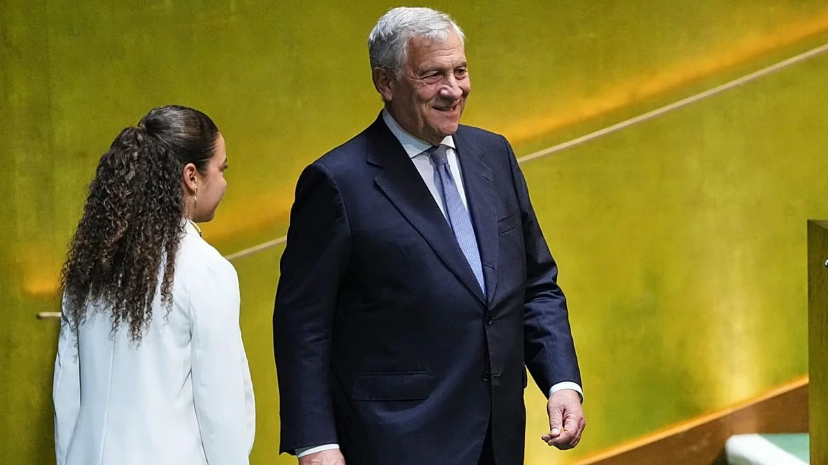 Tajani na ONU: Itália exige que as Nações Unidas retomem a capacidade de agir