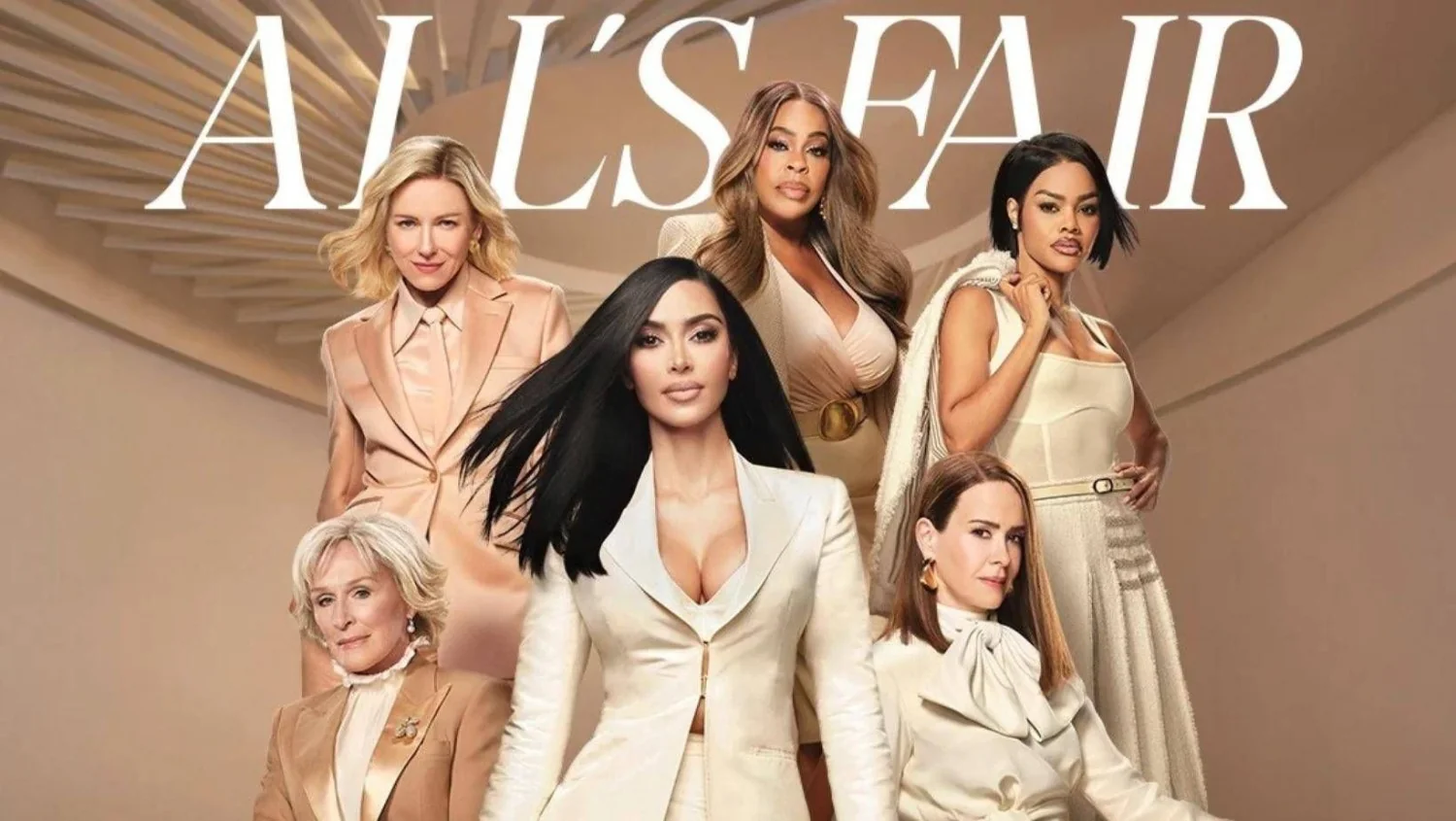 All’s Fair S2: Kim Kardashian e Naomi Watts estreiam segunda temporada em Roma e discutem desigualdades