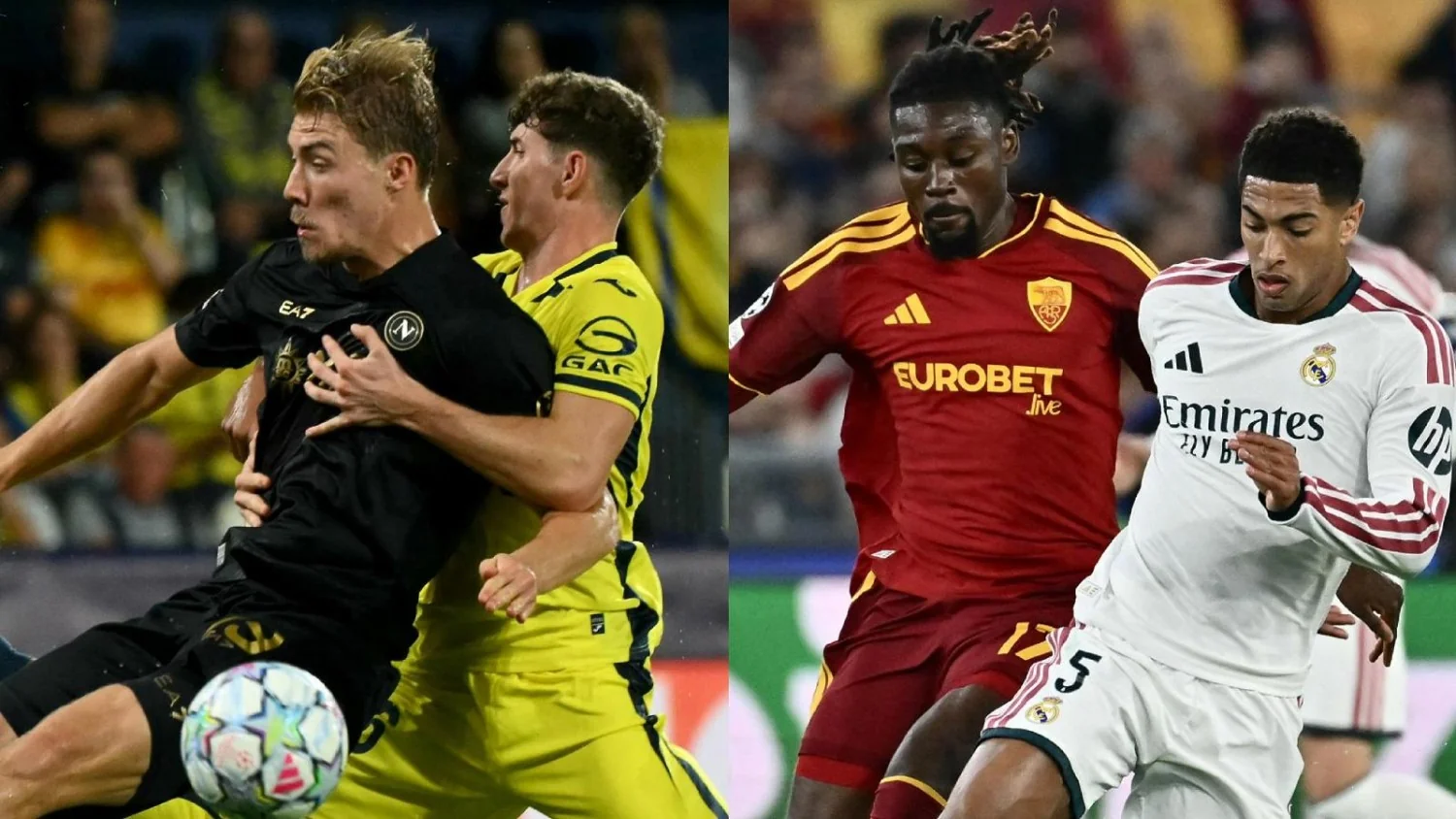 Noite amarga para clubes italianos: Roma, Como, Napoli e Inter sofrem reviravoltas e perdem na Champions
