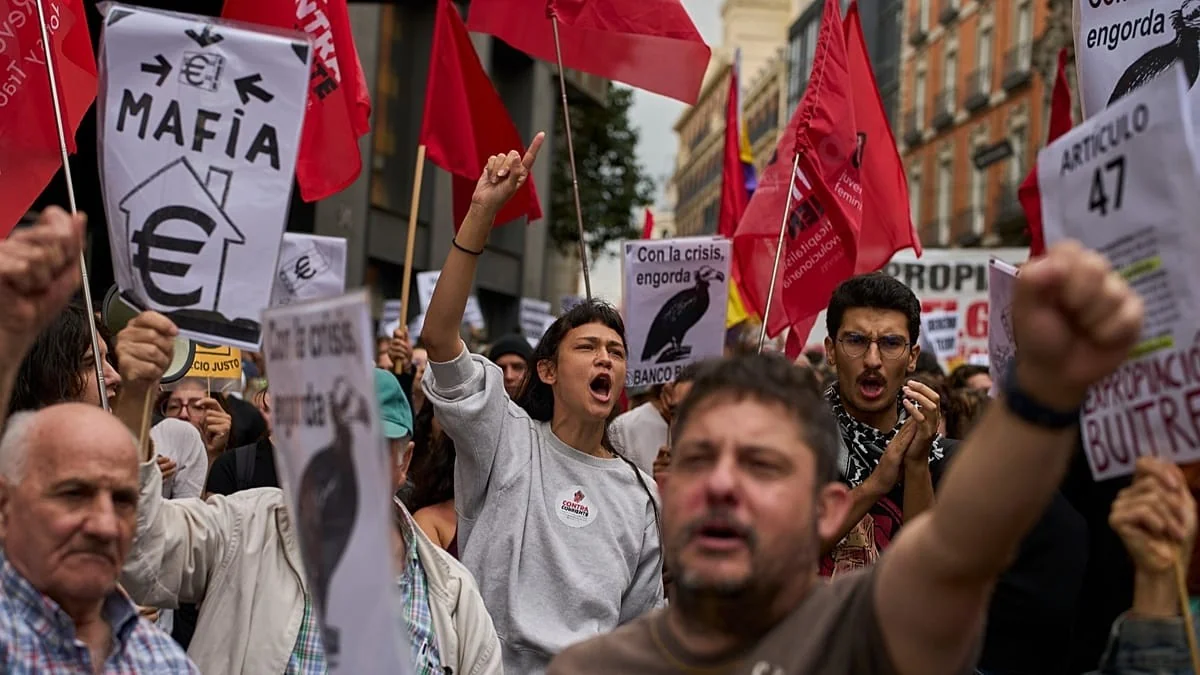 Espanha: protestos em mais de 50 cidades após rejeição parlamentar às medidas contra o alto custo dos aluguéis