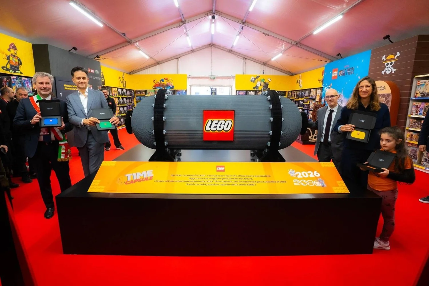 LEGO Italia inaugura em Lucca uma Capsula do Tempo para 2086 preservando legado criativo