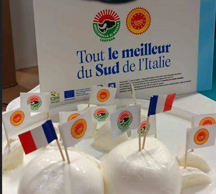Mozzarella di Bufala Campana Dop fortalece exportação na França com ação no Sial de Paris