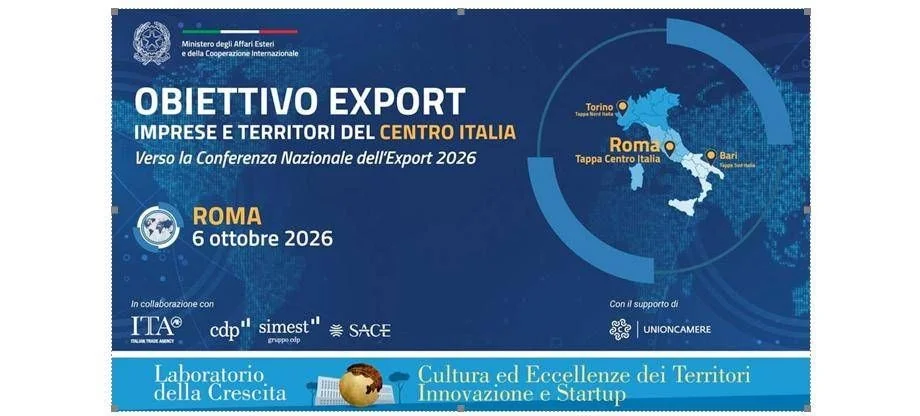 Obiettivo Export em Roma: o Sistema Paese leva empresas do Centro Itália ao tabuleiro dos novos mercados