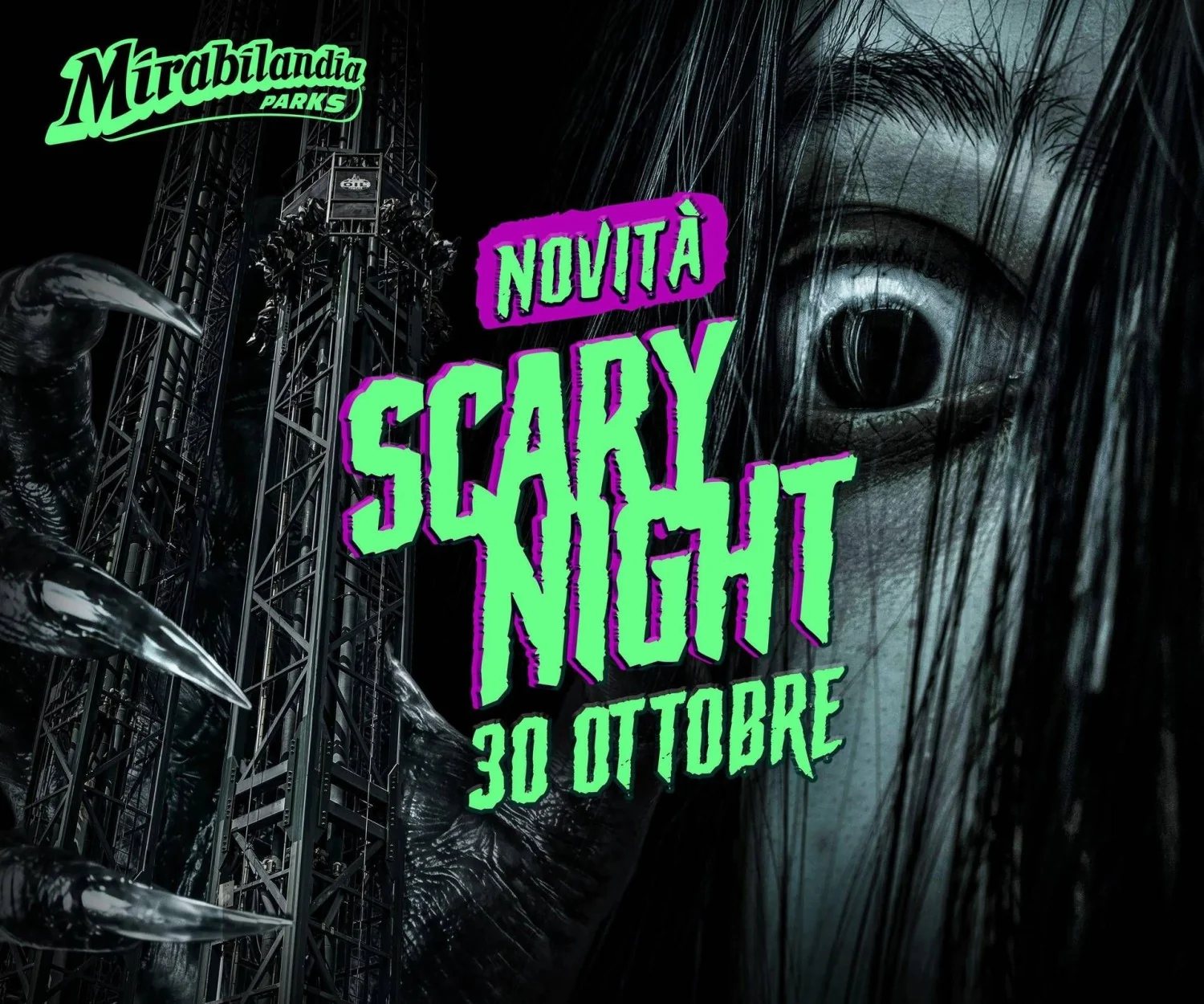 Scary Night estreia em Mirabilandia: abertura extraordinária em 30 de outubro
