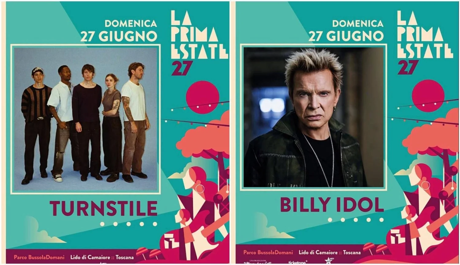 Turnstile e Billy Idol unem gerações em La Prima Estate: única data italiana em 27 de junho