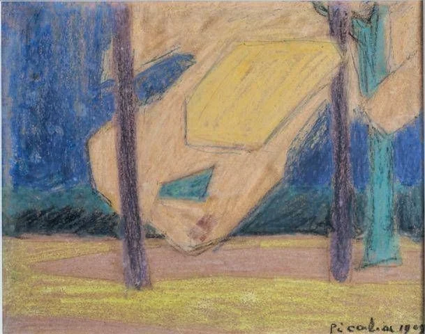 Na Villa Medici, chega 'Paesaggio' — o quadro de 1909 que redesenhou Picabia
