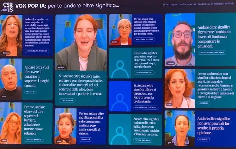 Vox Pop IA no Salone della CSR: como a IA dá voz aos cidadãos sobre sustentabilidade na Bocconi