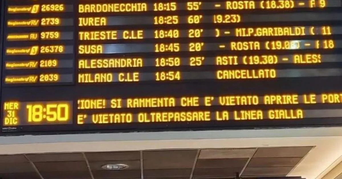 Guasto entre Torino Porta Nuova e Porta Susa causa atrasos de até 100 minutos; situação normaliza após reparo
