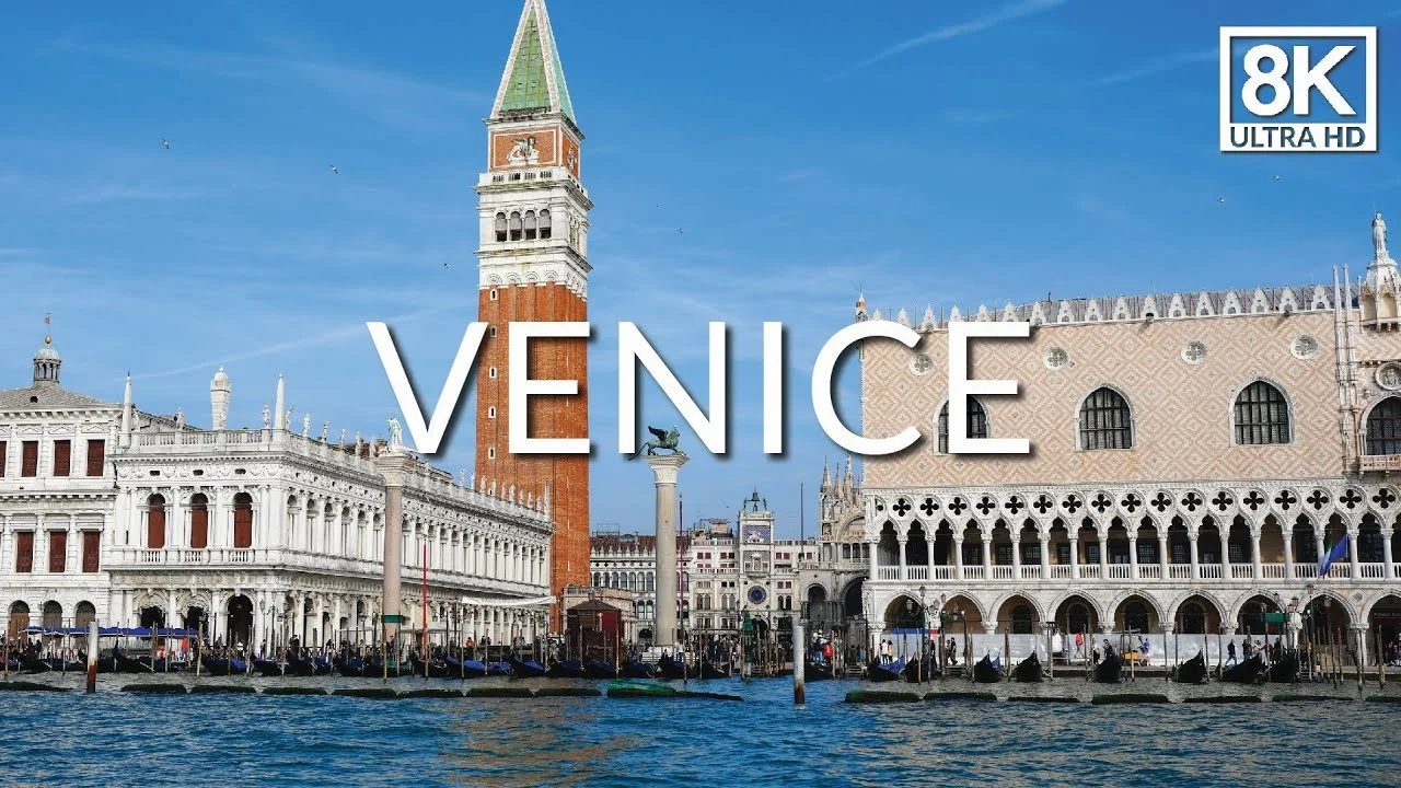 Veneza em 8K: Passeio a Pé por Praça de São Marcos, Ponte de Rialto e Grande Canal