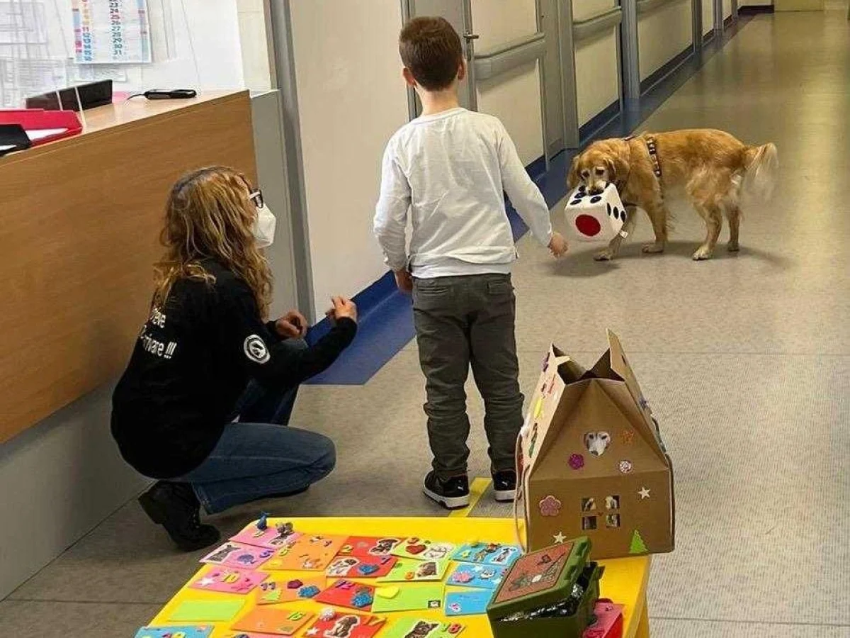 Como a pet therapy com cães está transformando o medo do encefalograma em coragem para crianças em Milão