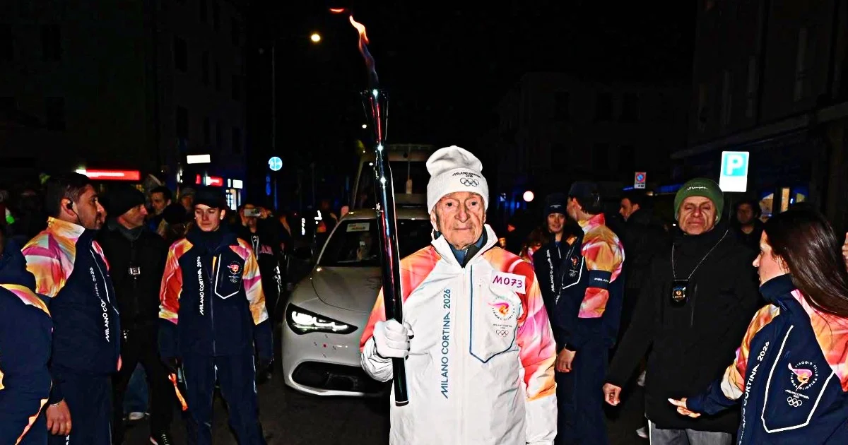 Abdon Pamich, 92 anos, teria sido deixado sozinho na rua após carregar a tocha em Vicenza